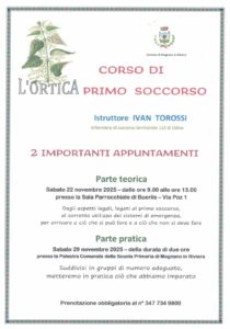 corso di primo soccorso ortica